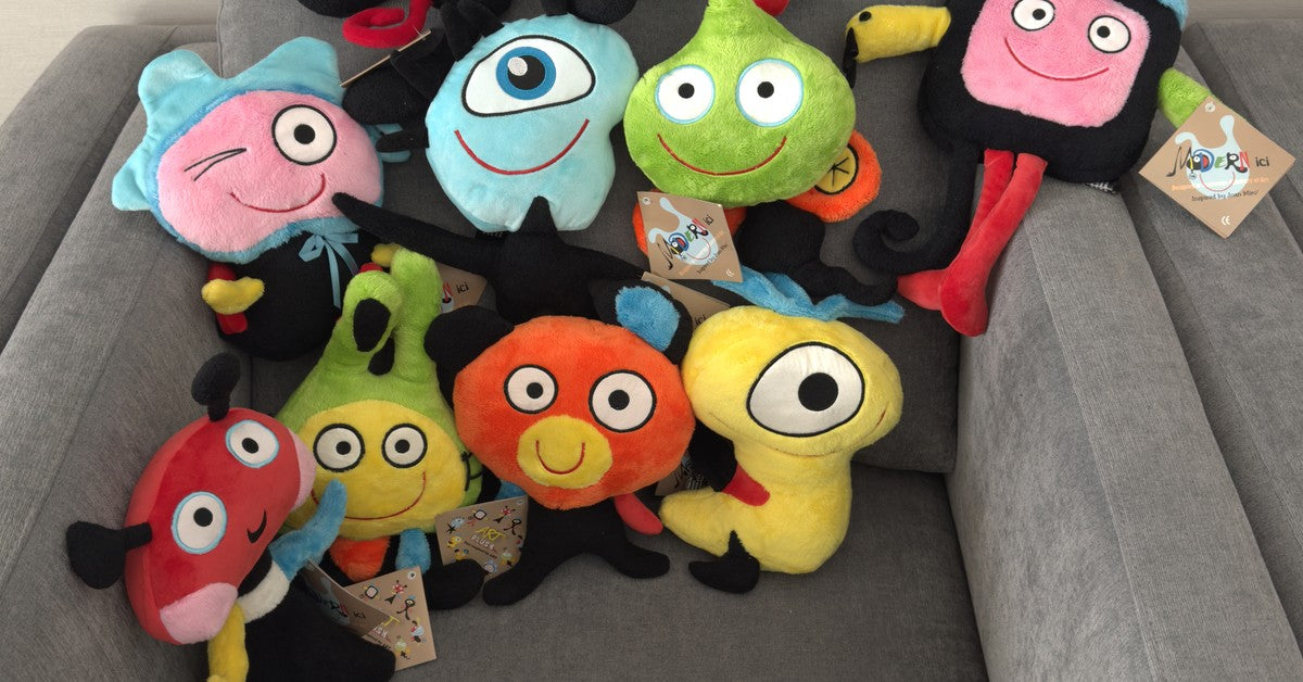 Modernici art-inspired plush toy collection